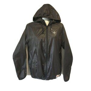 Hudson's Bay Women Olympics Windbreaker 2010 Canada Official Full Zip Hood Sz S